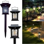 Lampe Solaire de Jardin à Piquer avec détecteur de mouvement