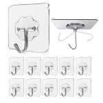 Lot de 10 Crochets Transparent Auto-Adhésifs – Image 2
