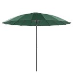 Parasol Vert 3m avec 16 Baleines en Fibre de Verre