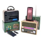 Radio NNS-6677BT rechargeable 3 bandes avec support de téléphone – Image 3