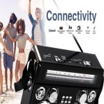 Radio portable XB-371C à 3 bandes avec Bluetooth et lampe de poche. – Image 3