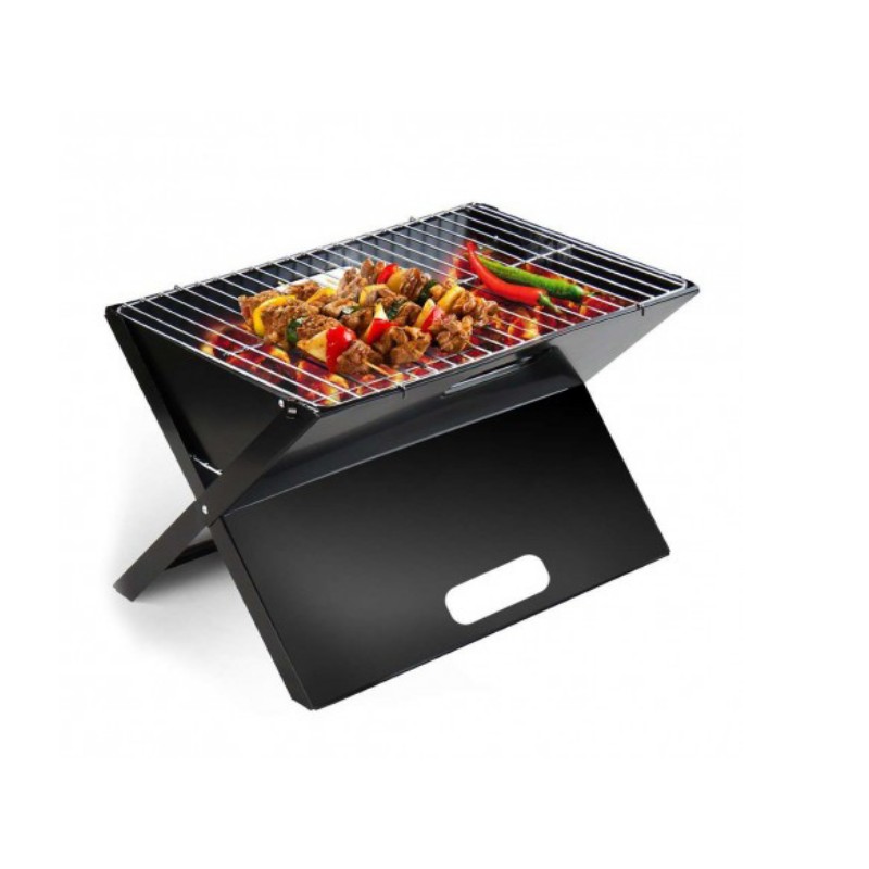 barbecue-inox-metalique-pliant-promotion-camping-tunisie-vente-yallafid-aid-grand-modele-petit.jpg Mini Barbecue à Charbon Pliable – Image 1
