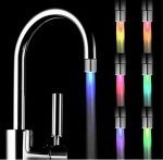 Buse de robinet lumineuse couleur changeantes et capteur de température