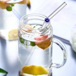 Pack de 6 pailles en verre borosilicate motif Champignon – Image 3